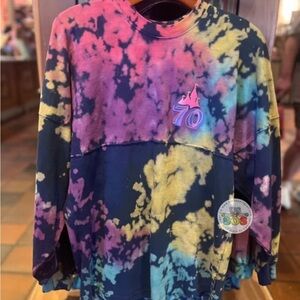 Disneyland 70th Anniversary Tie Dye Spirit Jersey, Size Small